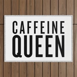 Caffeine Queen - White Outdoor Rug