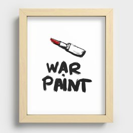 War Paint Recessed Framed Print