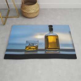 Evening Cocktail on Ice Area & Throw Rug