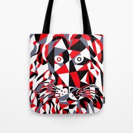 Lion Cubism Tote Bag