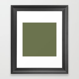 Toy Tank Green Framed Art Print
