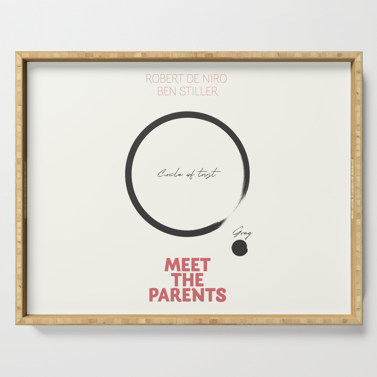 Meet The Parents Minimalist Movie Poster Robert De Niro Ben Stiller American Comedy Film Serving Tray By Stefanoreves Society6