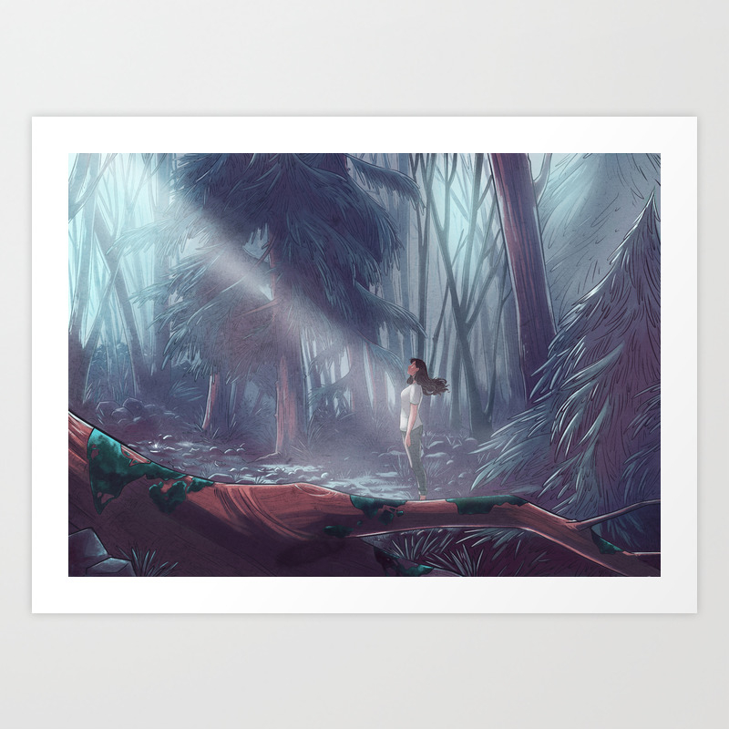 How To Be A Werewolf Malaya In The Forest Art Print By