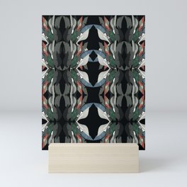 Black Swan Floral- Fantasy Decoupage Mini Art Print
