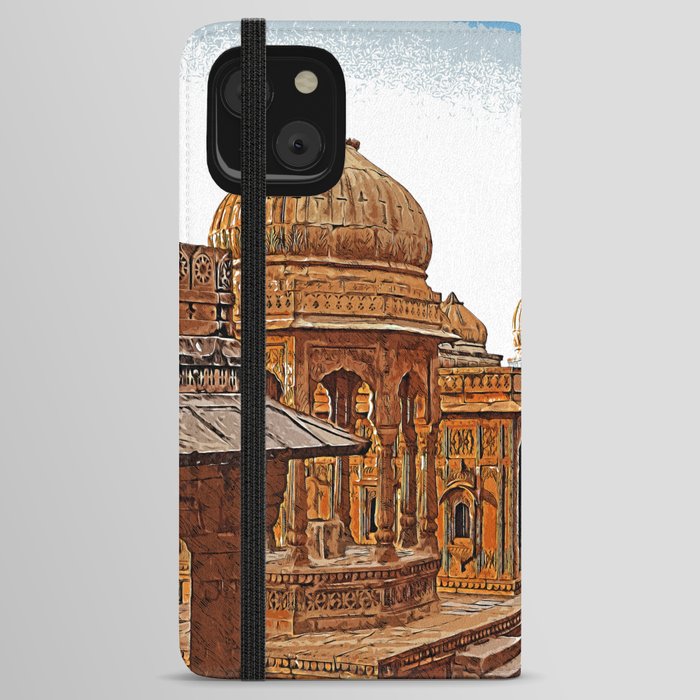 Bada Bagh, Rajasthan state of India color art iPhone Wallet Case