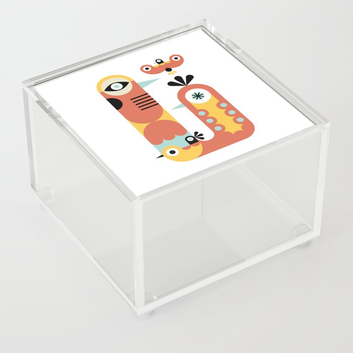 Birds totem Acrylic Box