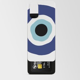 Wiggly Evil Eye - Light and Dark Blue Android Card Case