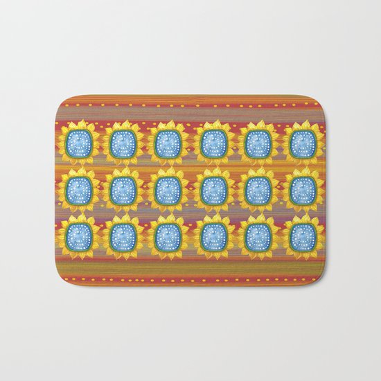 Sunny Flowers II Bath Mat