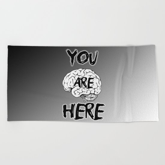 You are here Beach Towel