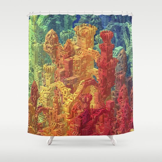Castle Block Shower Curtain