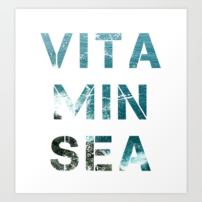 Vitamin sea Art Print