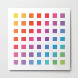 Bit Rainbow Metal Print | Design, Pop Art, Digital, Rainbow, Pride, 8 Bit, Bit, Pattern, Geometric, Graphicdesign 