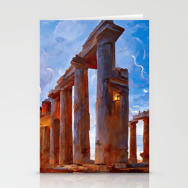 The Temple of Poseidon Stationery Cards