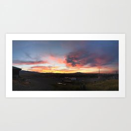 Cody Sunset Over Heart Mountain Art Print | Photo, Digital, Heartmountain, Mountains, Sunset, Hdr, Color, Wyoming, Cody, Heart 
