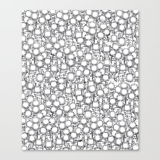 Astronauts (bunches!) Canvas Print