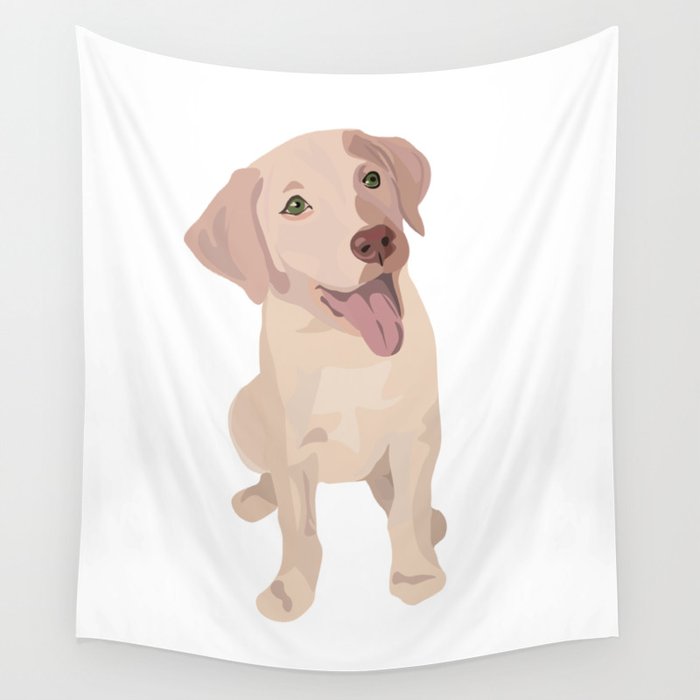 Golden (Lab) Girl Wall Tapestry