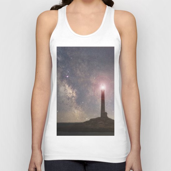 Milkyway over Thacher Island Unisex Tank Top