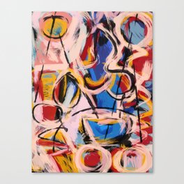 Abstract expressionist art with some speed and sound Canvas Print