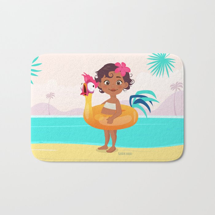 Baby Moana Hei Hei Bath Mat By Goodiemood Society6