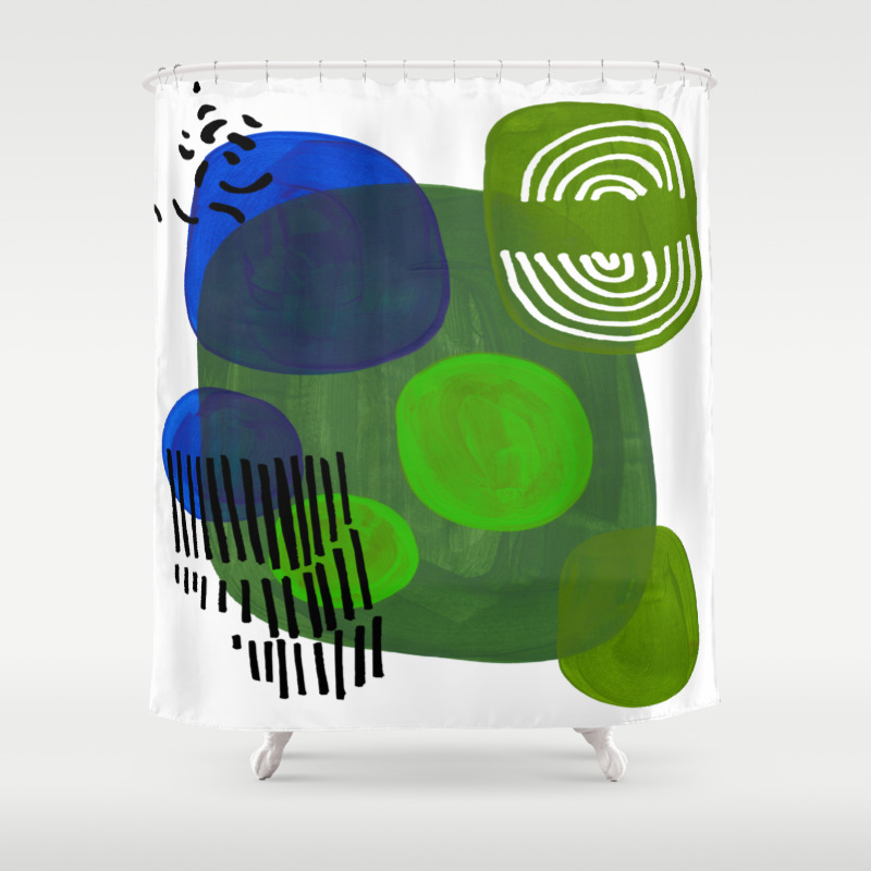 Modern Mid Century Fun Colorful Abstract Minimalist Painting