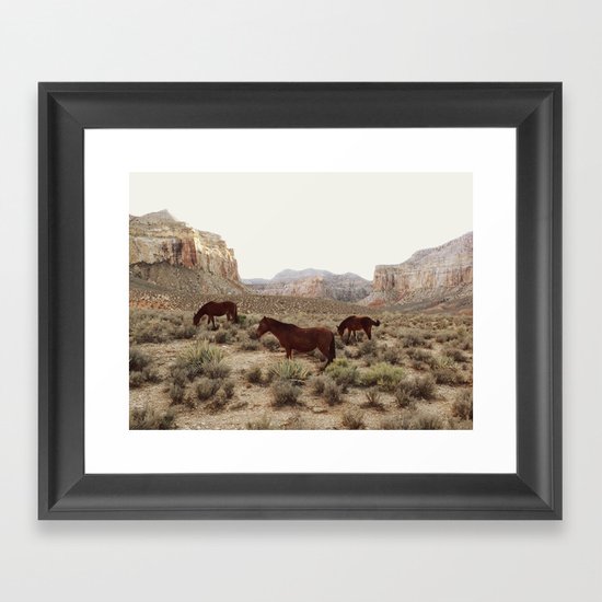 Hualapai Hilltop Horses Framed Art Print
