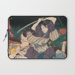 Utagawa Kuniyoshi - Of Brigands and Bravery: Kuniyoshi's Heroes of the Suikoden Warrior #7 Laptop Sleeve