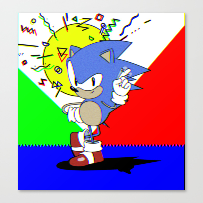 Junio/Toei Sonic CD Boxart Ver. Canvas Print by noodledodoodle | Society6
