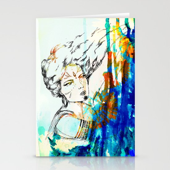 Tribal Beauty 4 Stationery Cards