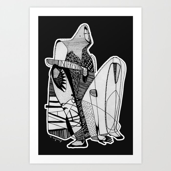 Wait, it's gonna be interesting (touch the ground) - Emilie Record Art Print