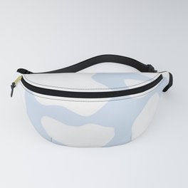 Retro Pastel Blue Kids-Core Cowhide Spots Fanny Pack