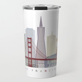 San Francisco skyline poster Travel Mug