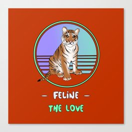 Tiger love Canvas Print