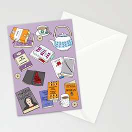 Feminist books and tea Stationery Cards