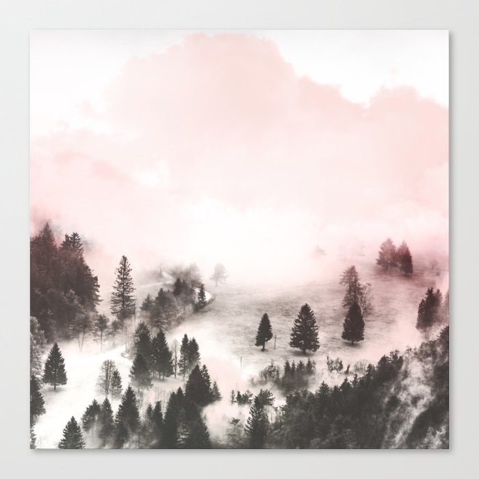 Black And White Forest Canvas Print By Mmartabc Society6