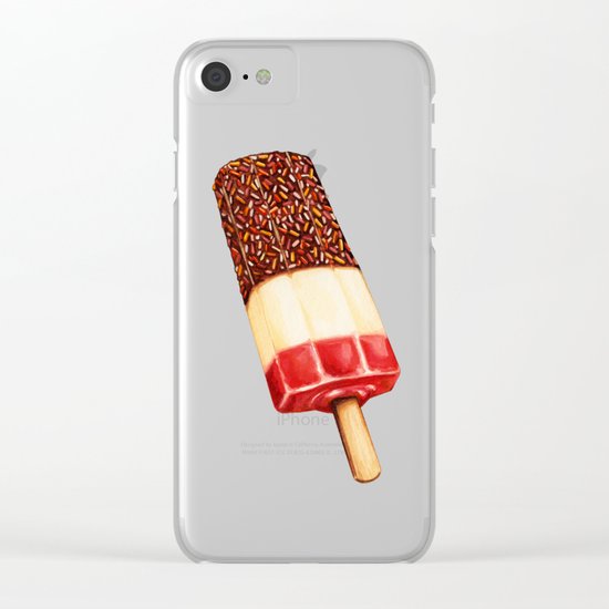 Ice Lolly Pattern - Fab Clear iPhone Case