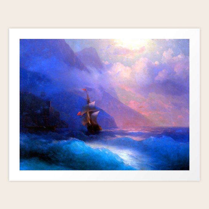 Ivan Aivazovsky Sea View Art Print by Jon Baran Society6