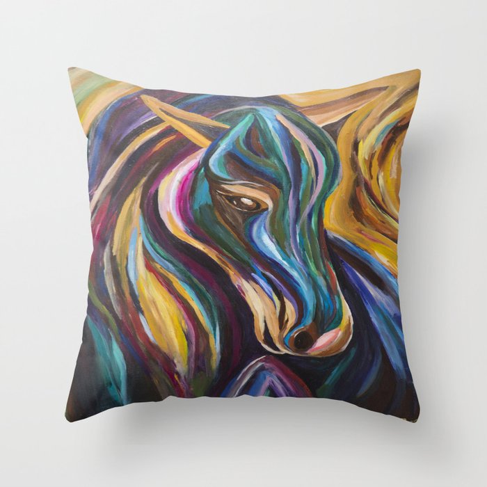 pony skin pillows