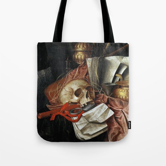 Vintage Vanitas - Still Life with skull 2 Tote Bag