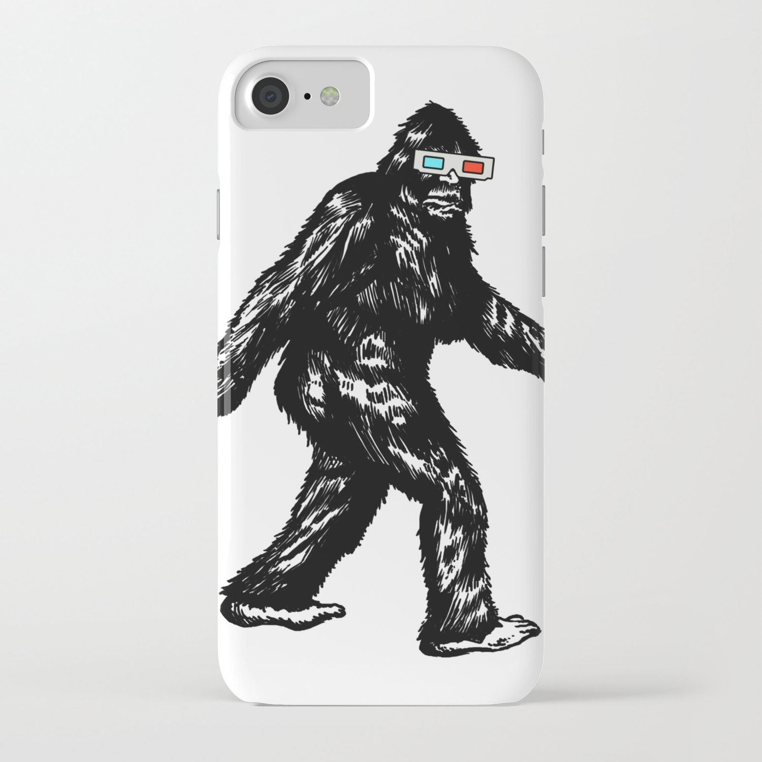 Gone Squatchin With 3d Glasses Iphone Case By Frankforte Society6