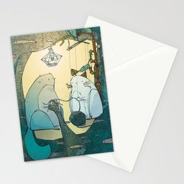 Knitting Cats Stationery Cards