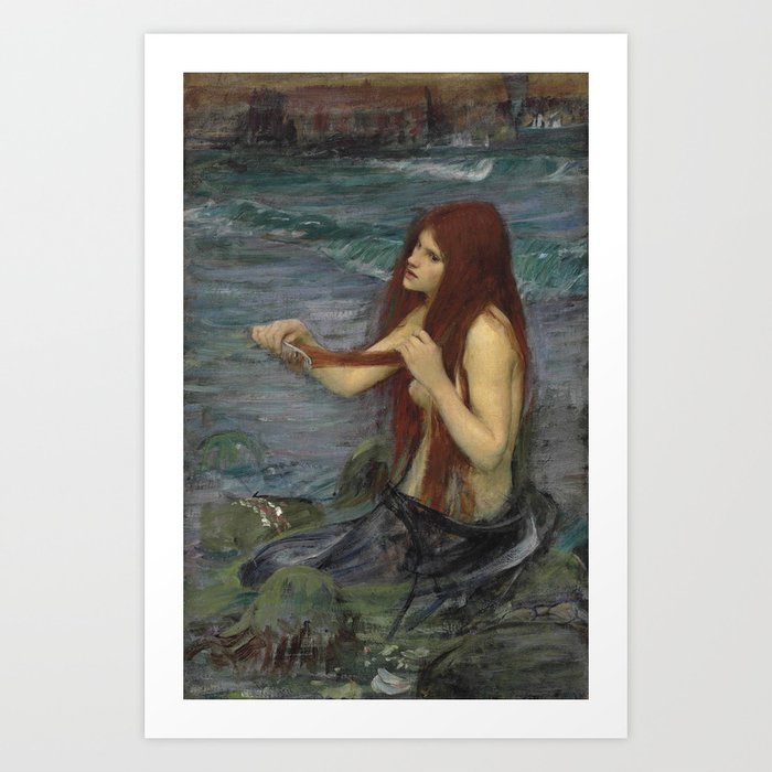 John William Waterhouse Mermaid 1892 Art Print