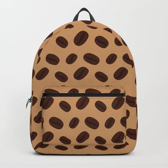 Cool Brown Coffee beans pattern Backpack