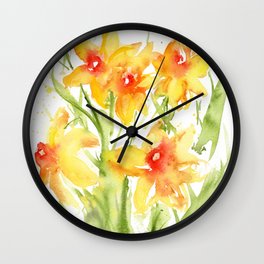Loose Daffodils II Wall Clock