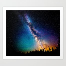 Milky Way Nights Art Print