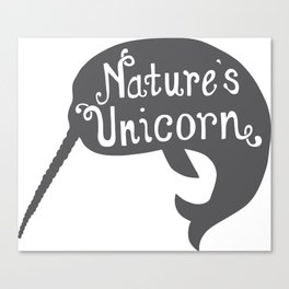 Narwhal Nature's Unicorn Canvas Print