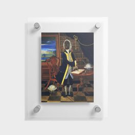 1740 Sir Francis Williams colonial African writer and teacher portrait in Spanish Town painting Floating Acrylic Print
