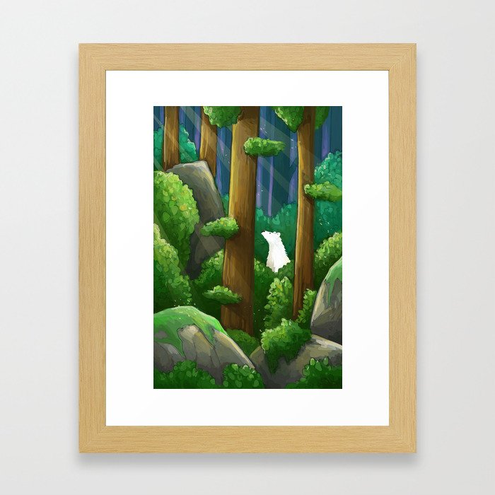 Kermode Bear Framed Art Print