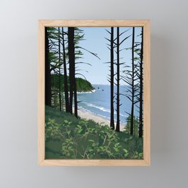 Oswald West State Park Oregon Coast Framed Mini Art Print