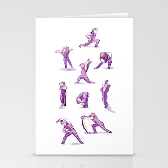 When I Get Nervous I Do a Deep Lunge Stationery Cards
