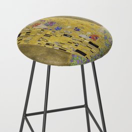 Gustav Klimt's The Kiss (1907–1908) famous painting. Bar Stool